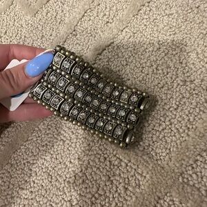 Bling Silver and Gold stretch Beaded Bracelet